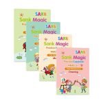 KidBook, četverodijelni komplet radnih bilježnica za pisanje i crtanje s čarobnom olovkom koja se automatski briše